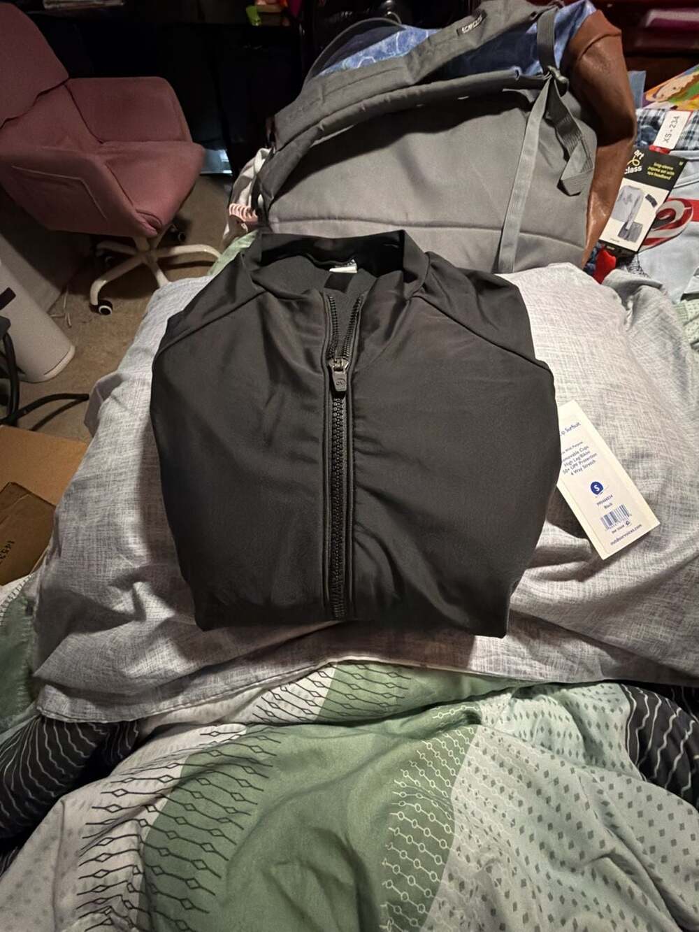 Outdoor Voices LS Front Zip Surfsuit in Black